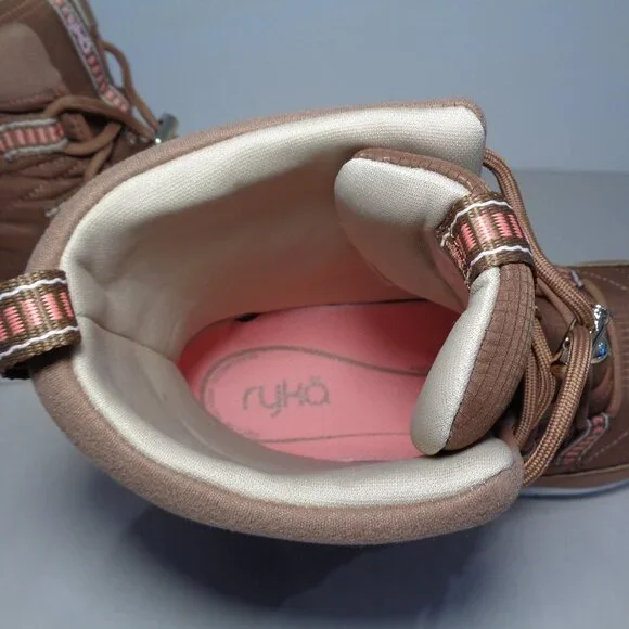 Ryka Size 6.5 Wide SENNA 3 Saddletan Fabric Boots New Women's Shoes - Picture 15 of 16